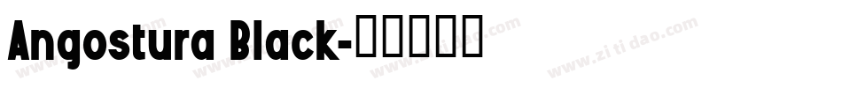 Angostura Black字体转换